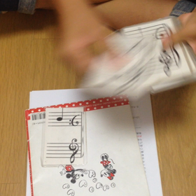 中学生部門の音符カード速読み対決！の画像