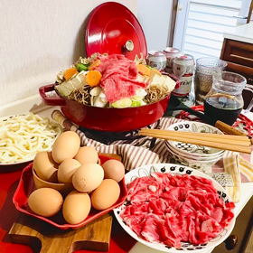 おうちっすき焼きパーティを綺麗に美味しくいただきます | ～綺麗に