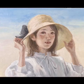 五月の風を感じる女の子の絵の制作動画ですの画像