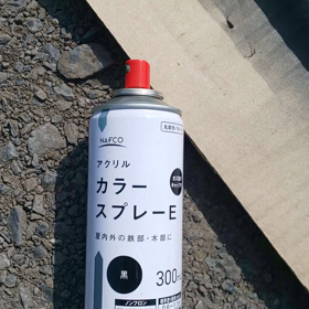 カーポート 左側用のステー塗装の画像