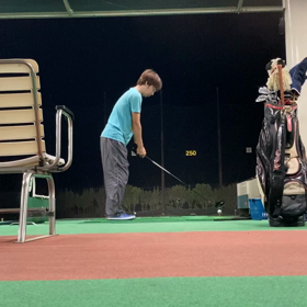 基本ドロー、ドライバーはフェードでの画像