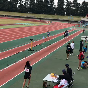 男子走り幅跳び優勝の画像
