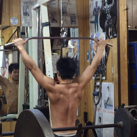 ウエイトトレーニングに目覚める川本君の画像