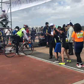 多摩湖駅伝襷渡し⑦の画像