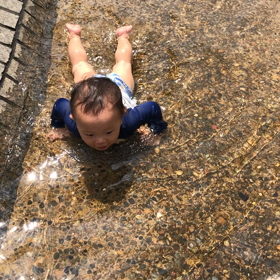 うたくん泳いでる〜！の画像