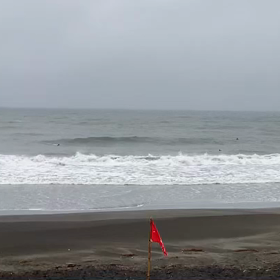 9月5日千葉北、東浪見の朝の波の画像