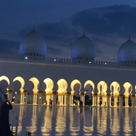 シェイクザイードモスク〜夕暮れ〜の画像