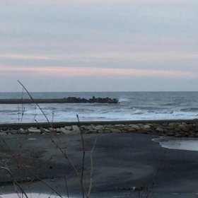 10月5日千葉北、東浪見の朝の波の画像