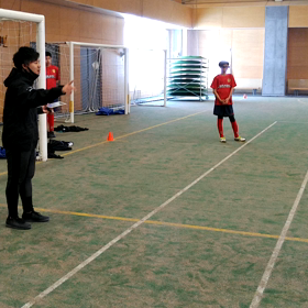 2/14　北村土里夢　佐々木コーチの画像