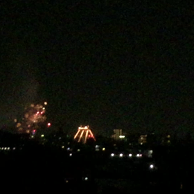 冬の花火の画像