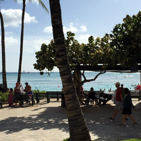 ワイキキの海の画像