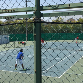 ダブルス観戦の画像