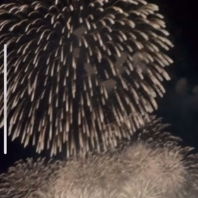 ちょっと一息　花火大会の画像