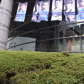 サッカー観戦の画像