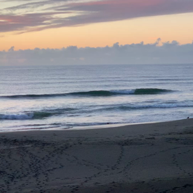 7月28日千葉北、東浪見の朝の波の画像