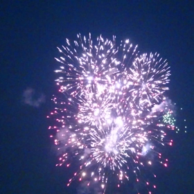 天神祭奉納花火。の画像