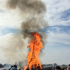 良いことは続く、達磨ちゃんは、、、@どんど焼き♪の画像