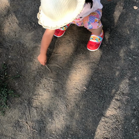 パジャマでお散歩の画像