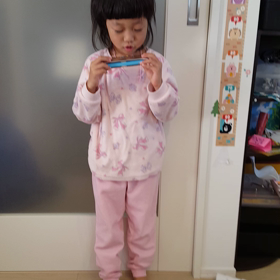 φハーモニカ練習 ﾄﾞﾚﾐﾌｧｿ (4歳9ヶ月)の画像