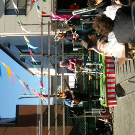 先程行われた西多摩社中さんの演奏の画像