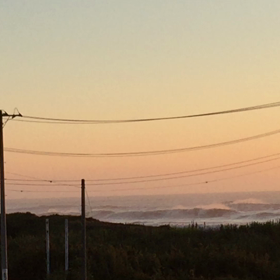 9月3日千葉北、東浪見の朝の波の画像