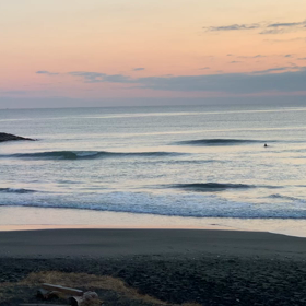 2月28日千葉北、東浪見の朝の波の画像