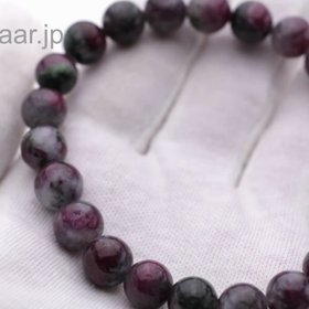 ２分で完売しました、モリオンの透明タイプのブレスレット、グレー翡翠の画像