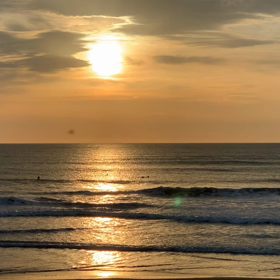 4月22日千葉北、東浪見の朝の波の画像