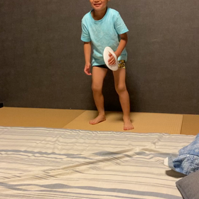 キャッチの練習の画像