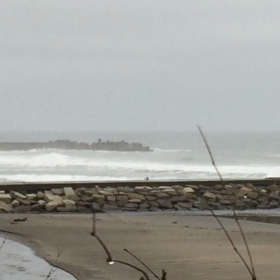 9月15日千葉北、東浪見の朝の波の画像