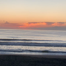 9月28日千葉北、東浪見の朝の波の画像