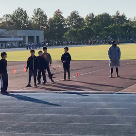 越谷カップ100m男子アップ②の画像