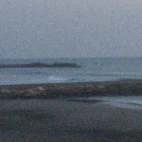 1月26日千葉北、東浪見の朝の波の画像