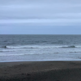 8月5日千葉北、東浪見の朝の波の画像
