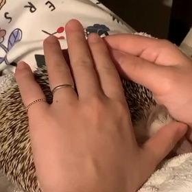 顔をナデナデの画像