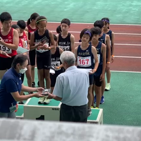 全国予選 男女混合リレー 表彰式の画像