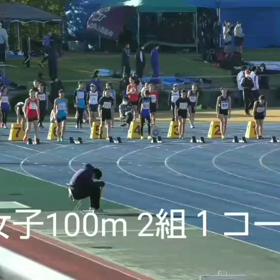 越谷カップ女子100m 2組目の画像