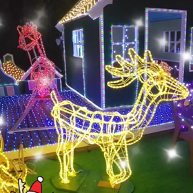 トナカイとツリー(*´∀｀*)ﾎﾟｯの画像