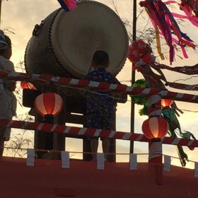 地元の納涼祭りの画像
