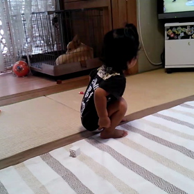 目覚めた１歳！笑の画像