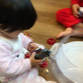 我が家の１歳のベイブレーダーの画像