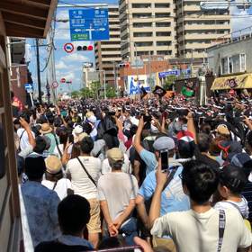 試験曳きの画像