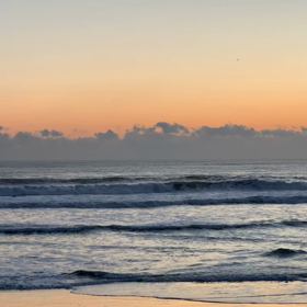 2月4日千葉北、東浪見の朝の波の画像