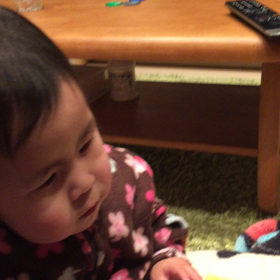 にらめっこの画像