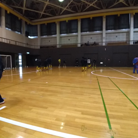 U15フットサル、アップ中動画の画像