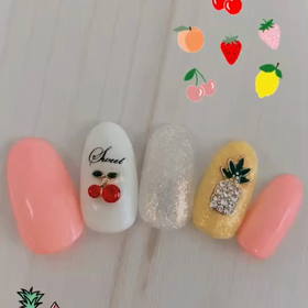 果物ネイルの画像