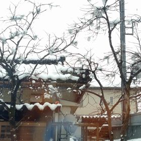 富山は雪の画像