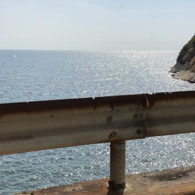 海辺のドライブの画像