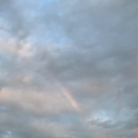 【取り急ぎ】雨もないのに虹ですってよ！の画像