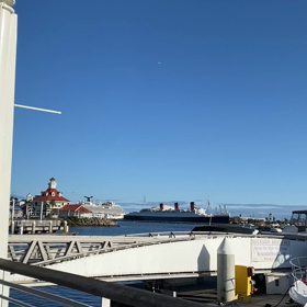 ロングビーチハーバーで行き場を失ったヨットたちが悲しげに漂うの画像